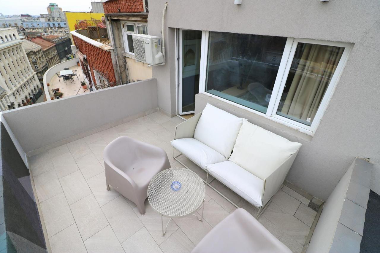 Apartamento Deluxe Studio Old Center Panoramic View Terrace Bucarest Exterior foto