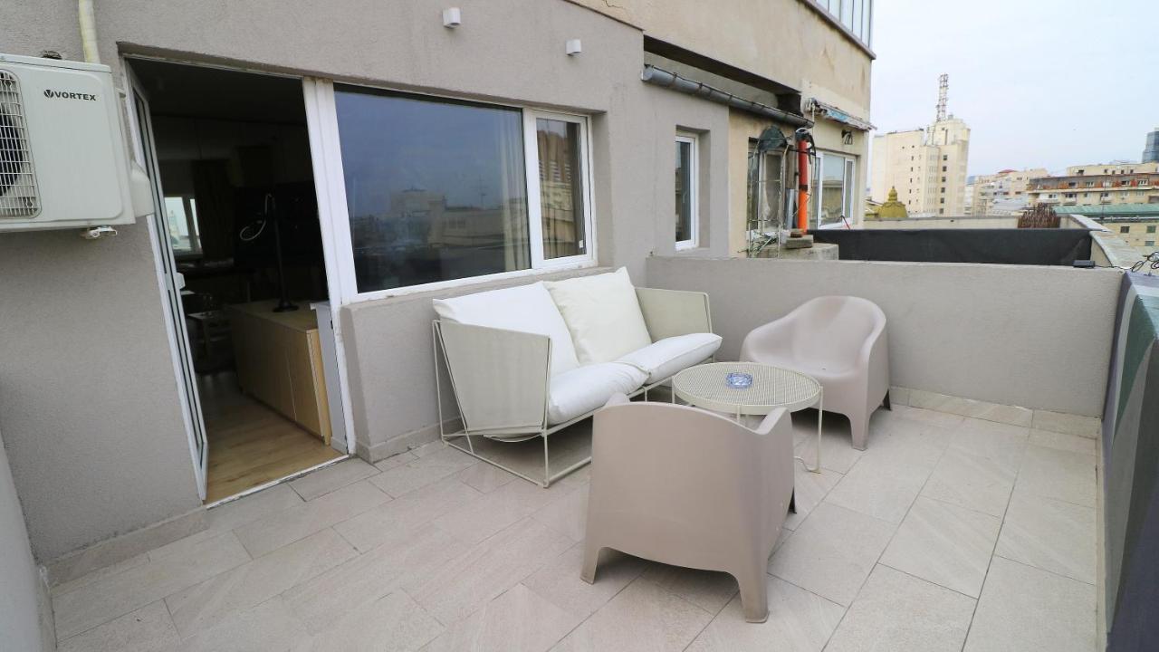 Apartamento Deluxe Studio Old Center Panoramic View Terrace Bucarest Exterior foto